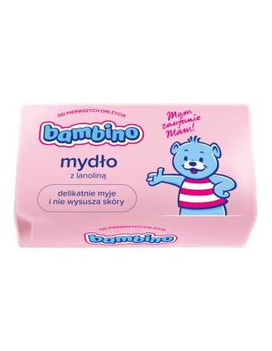 BAMBINO Mydło w kostce dla dzieci OLEJEK Z BAWEŁNY, 90 g