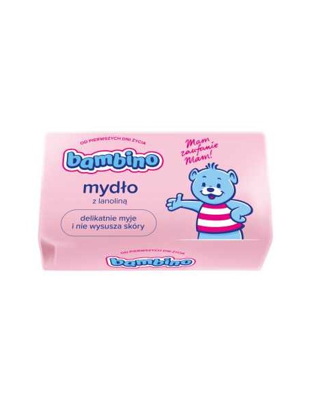 BAMBINO Mydło w kostce dla dzieci OLEJEK Z BAWEŁNY, 90 g