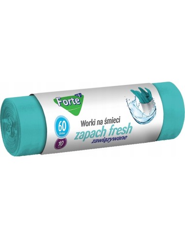 FORTE+ Worki na śmieci FRESH 60 l, 10 szt