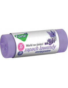 FORTE+ Worki na śmieci LAWENDA 35 l, 20 szt