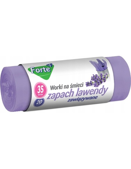 FORTE+ Worki na śmieci LAWENDA 35 l, 20 szt