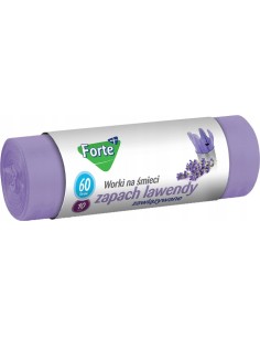 FORTE+ Worki na śmieci LAWENDA 60 l, 10 szt