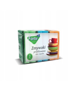 FORTE+ Zmywak kuchenny PROFILOWANY 3 szt, 1 op