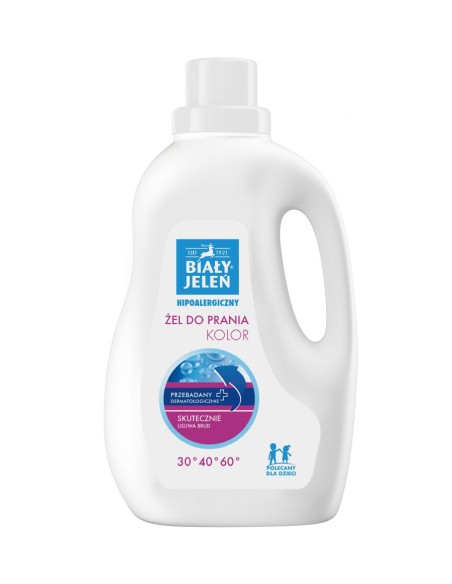 BIAŁY JELEŃ Żel do prania hipoalergiczny KOLOR, 1,5 l