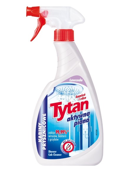 TYTAN Aktywna piana do mycia i dezynfekcji kabin prysznicowych LAWENDA, 500 g