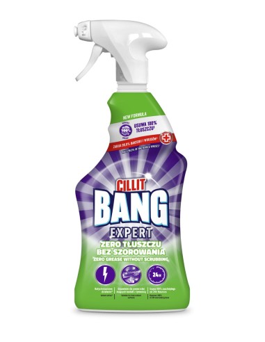 CILLIT BANG Płyn w sprayu do mycia i dezynfekcji ZERO TŁUSZCZU, 750 ml