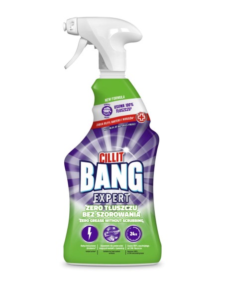 CILLIT BANG Płyn w sprayu do mycia i dezynfekcji ZERO TŁUSZCZU, 750 ml