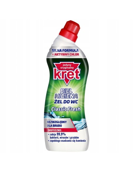 KRET Żel dezynfekujący do WC CLASSIC FRESH, 750 ml