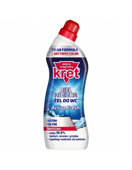 KRET Żel dezynfekujścy do WC ACTIVE NIEBIESKI, 750 ml