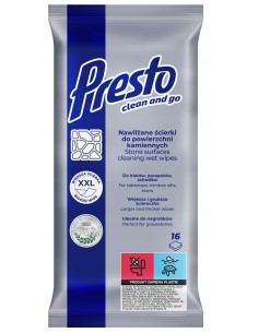 PRESTO Ściereczki do powierzchni kamiennych, 16 szt.