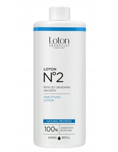 LOTON 2 Lakier, płyn do układania włosów ZAPAS, 500 ml
