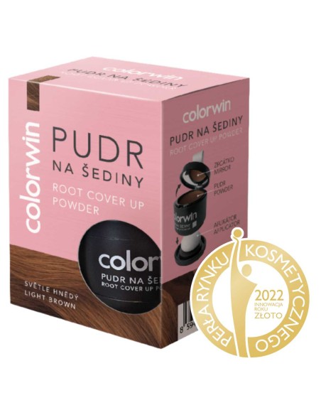 COLORWIN RETOUCH Puder do retuszowania siwizny JASNY BRĄZ, 3,2 g