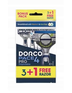 DORCO MEN  Maszynka do golenia 4 ostrzy 3+1 szt. 1 op