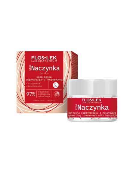 FLOSLEK Krem na noc Maska NACZYNKA, 50 ml