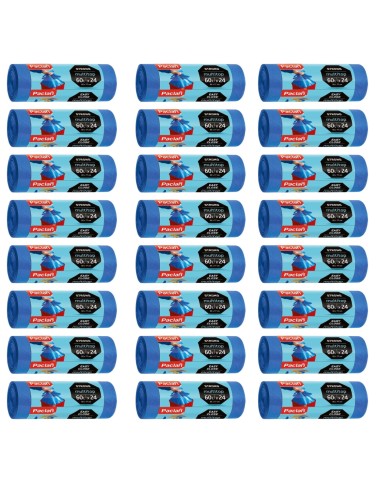 PACLAN Worki na śmieci MULTITOP 60 l 24 szt, pakiet 24 rolek