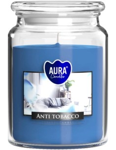 BISPOL AURA Świeca zapachowa w szkle SND99-69 ANTYTABAK, 500 g
