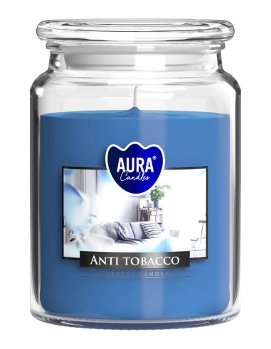 BISPOL AURA Świeca zapachowa w szkle SND99-69 ANTYTABAK, 500 g