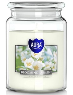 BISPOL AURA Świeca zapachowa w szkle SND99-169 KWINĄCY JAŚMIN, 500 g