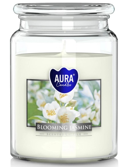 BISPOL AURA Świeca zapachowa w szkle SND99-169 KWINĄCY JAŚMIN, 500 g
