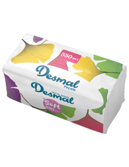 DESMAL SOFT Chusteczki higieniczne wyciągane MEGA PACK 550 szt, 1 op