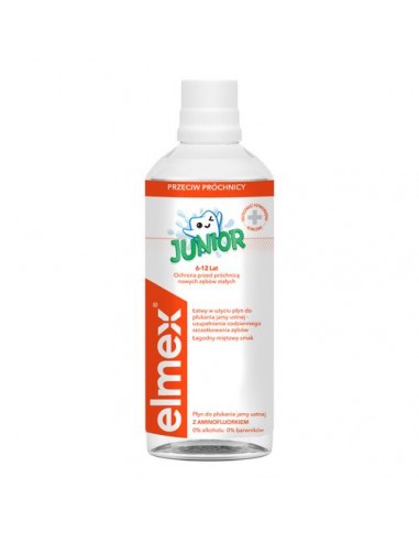 ELMEX Junior Płyn do płukania jamy ustnej dla dzieci 6-12 lat, 400 ml