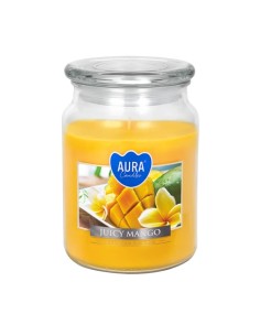 BISPOL AURA Świeca zapachowa w szkle SND99-475 SOCZYSTE MANGO, 500 g