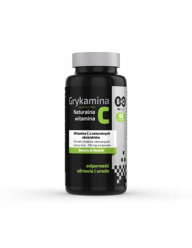 BIOORGANIC Kapsułki Grykamina Naturalna Vit C 60 kaps, 1 op