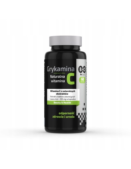 BIOORGANIC Kapsułki Grykamina Naturalna Vit C 60 kaps, 1 op