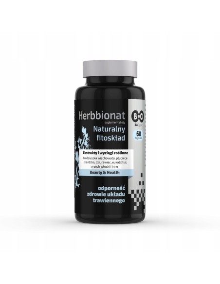BIOORGANIC Kapsułki Herbbionat Układ trawienny 60 kaps, 1 op