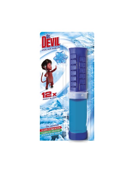 DR DEVIL Krążki żelowe do WC POLAR AQUA, 75 ml
