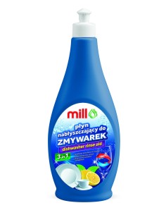 MILL Płyn nabłyszczający do zmywarek 3w1, 500 ml