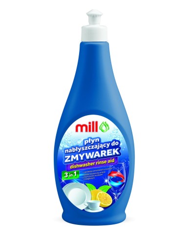 MILL Płyn nabłyszczający do zmywarek 3w1, 500 ml