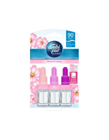 AMBI PUR 3VOLUTION Elektryczny odświeżacz powietrza, FLOWERS & SPRING, 20 ml  wkład