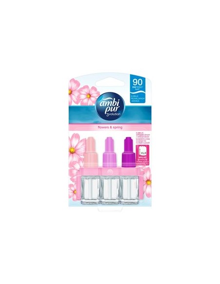 AMBI PUR 3VOLUTION Elektryczny odświeżacz powietrza, FLOWERS & SPRING, 20 ml  wkład