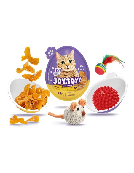 JOY TOY Przekąska dla Kota o smaku KURCZAK 20 g + zabawka niespodzianka, 1 szt
