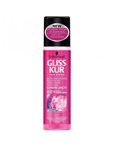 GLISS KUR Supreme Length Odżywka-spray do włosów regeneracyjna, 200 ml