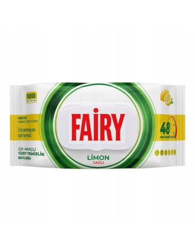 FAIRY Chusteczki nawilżane 100 szt CYTRYNA, 1 op
