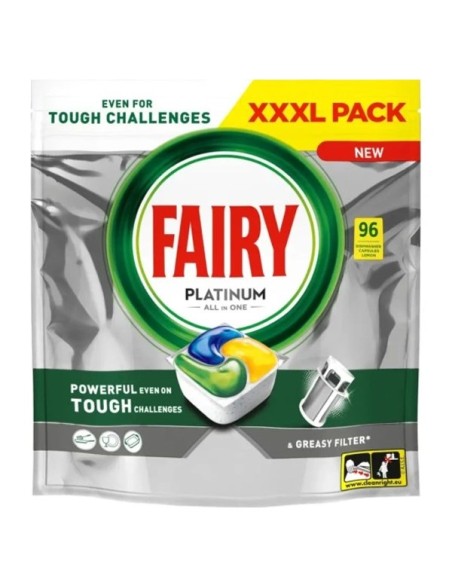 FAIRY Kapsułki do zmywarki PLATINUM ALL IN ONE LEMON, 96 szt