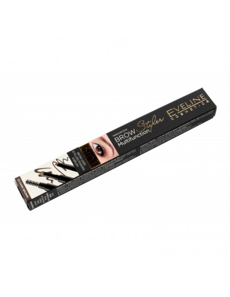 Eveline Brow Multifunction Styler Kredka do brwi 3w1 nr 02 Dark Brown 1szt