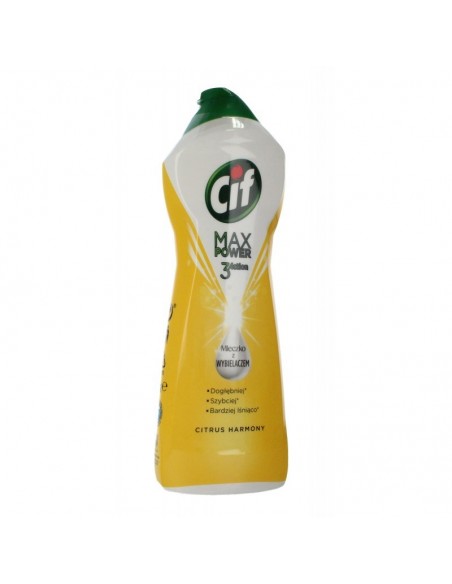 Cif Max Power Mleczko do czyszczenia z wybielaczem Citrus Harmony 1001g