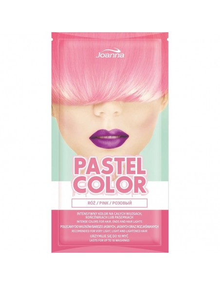 Joanna Pastel Color Szampon koloryzujący w saszetce Róż 35g