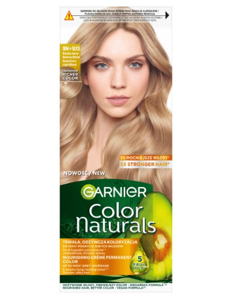GARNIER COLOR Farba do włosów nr 9N JASNY BEŻOWY BLOND