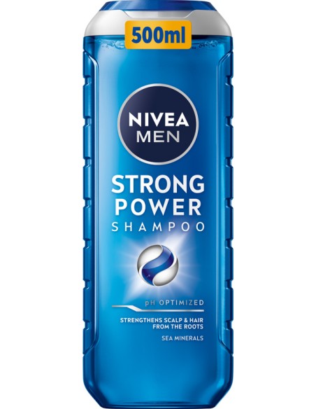 NIVEA MEN Szampon do włosów STRONG POWER, 400 ml