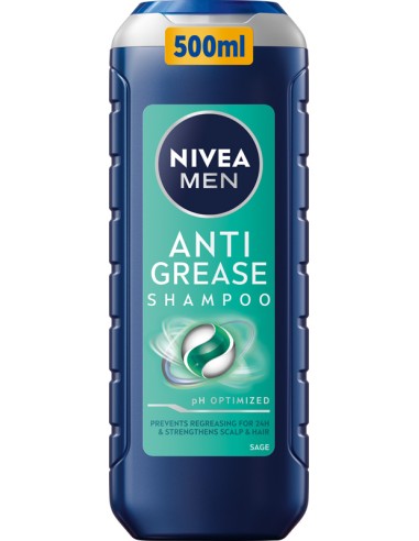 NIVEA MEN Szampon do włosów ANTI GREASE, 400 ml