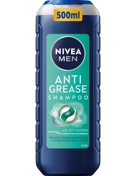 NIVEA MEN Szampon do włosów ANTI GREASE, 400 ml