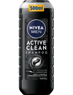 NIVEA MEN Szampon do włosów ACTIVE CLEAN, 400 ml