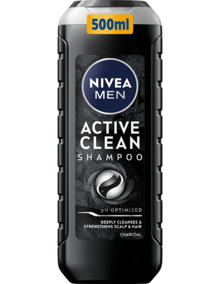 NIVEA MEN Szampon do włosów ACTIVE CLEAN, 400 ml