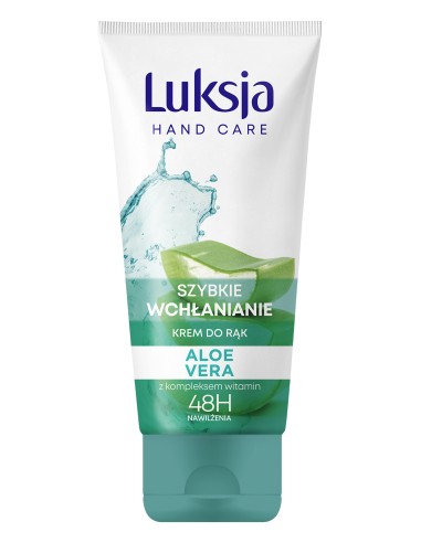 LUKSJA Krem do rąk SZYBKIE WCHŁANIANIE Z ALOESEM, 50 ml