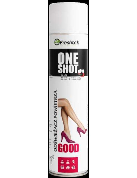 FRESHTEK ONE SHOT Odświeżacz powietrza w sprayu GOOD, 600 ml