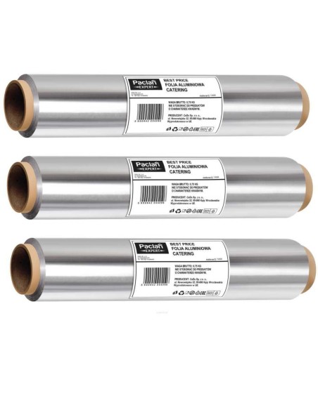 PACLAN EXPERT Folia aluminiowa MOCNA 0,75 kg, pakiet 3 szt
